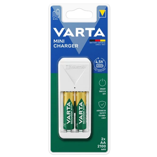 VARTA MINI TÖLTŐ + 2 x AA   2100mAh