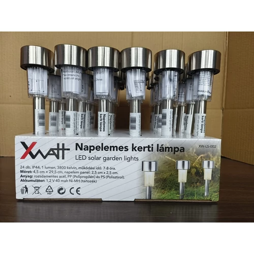 XWATT SOLAR LAMPA EZÜST