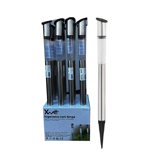 XWATT NAPELEMES KERTI LÁMPA EZÜST