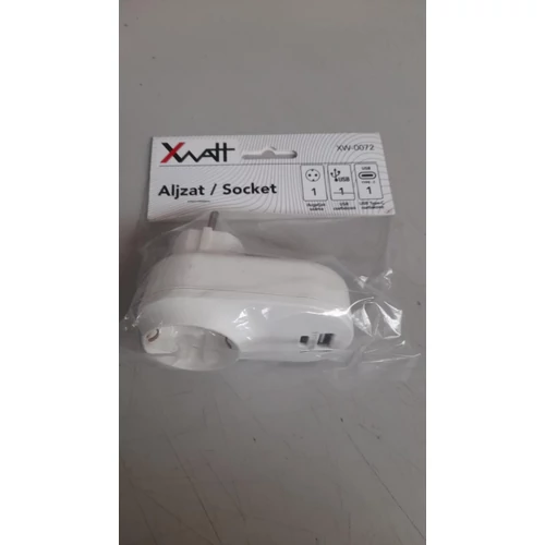 XWATT ELOSZTÓ ALJZAT HÁLÓZAT, USB, TYPEC