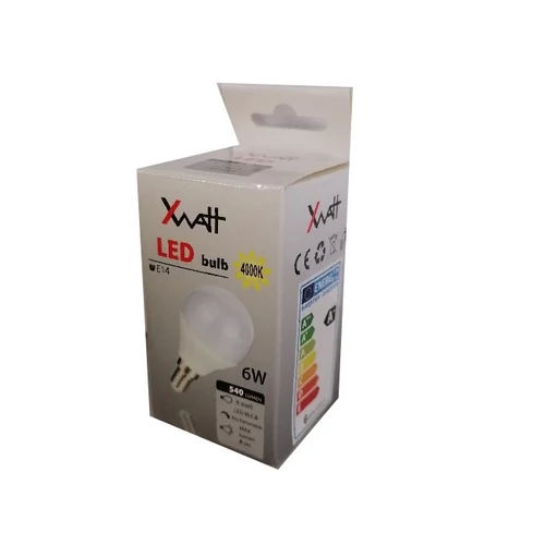 XWATT LED IZZÓ GÖMB E14 6W 4000K