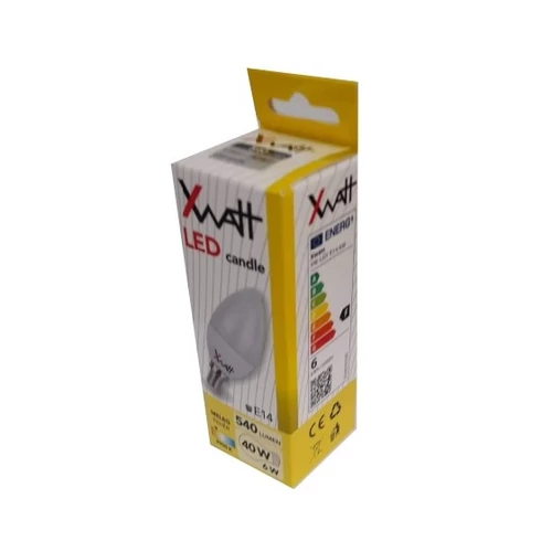 XWATT LED IZZÓ GYERTYA E14 6W