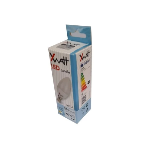 XWATT LED IZZÓ GYERTYA E14 6W 6500K