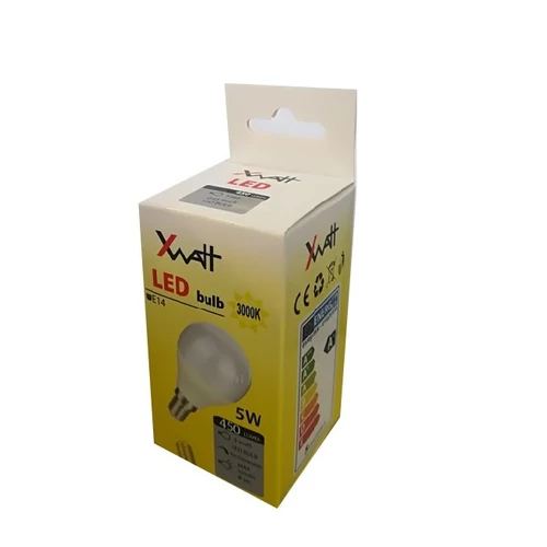 XWATT LED IZZÓ GÖMB E14 5W