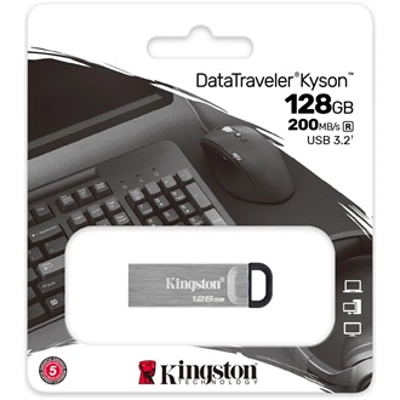 KINGSTON USB 3.2 PENDRIVE FÉM 128GB
