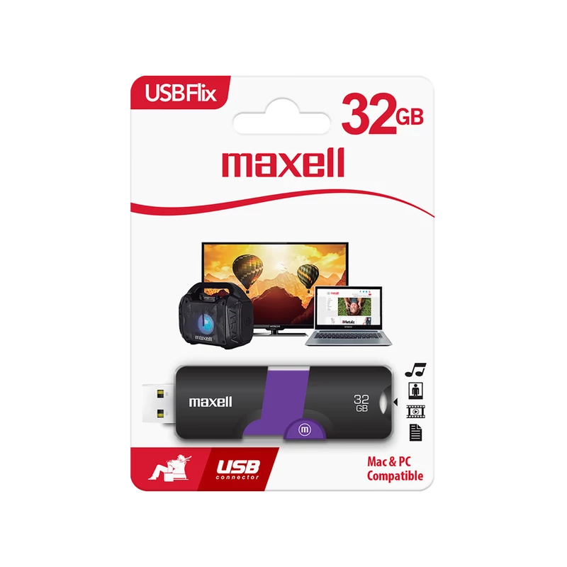 MAXELL USB 3.0 PENDIVE BLACK 32GB