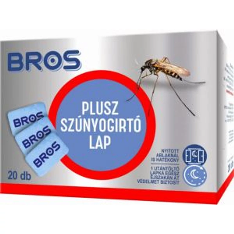BROS SZÚNYOGIRTÓ UTÁNTÖLTŐ LAPKA 20DB