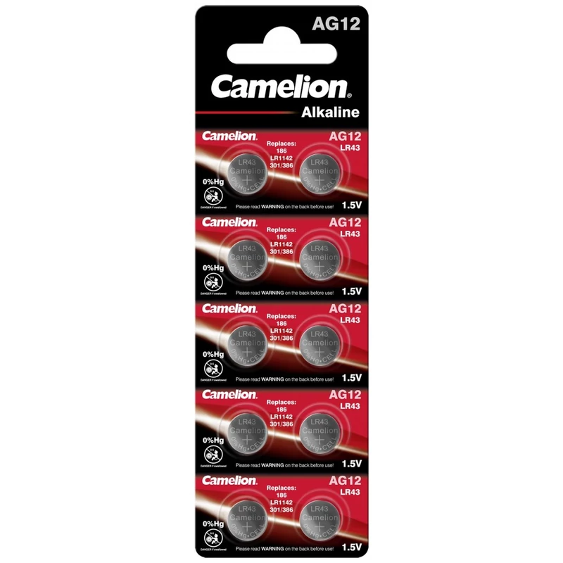 CAMELION ALKALINE AG12/LR43/386/186 BL10