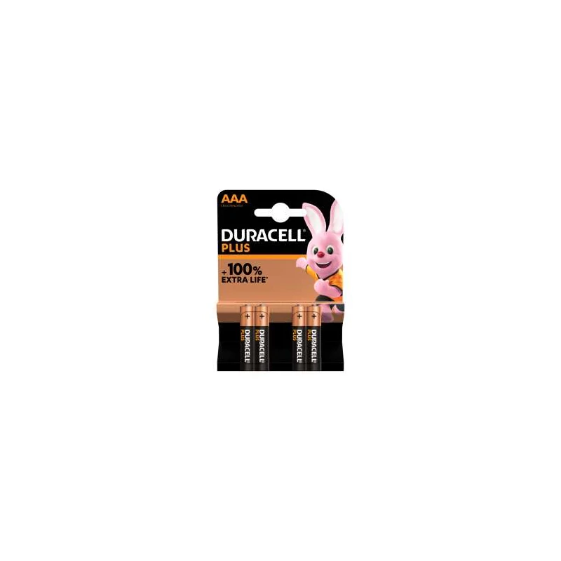DURACELL PLUS ALKÁLI MIKROELEM 4 DB
