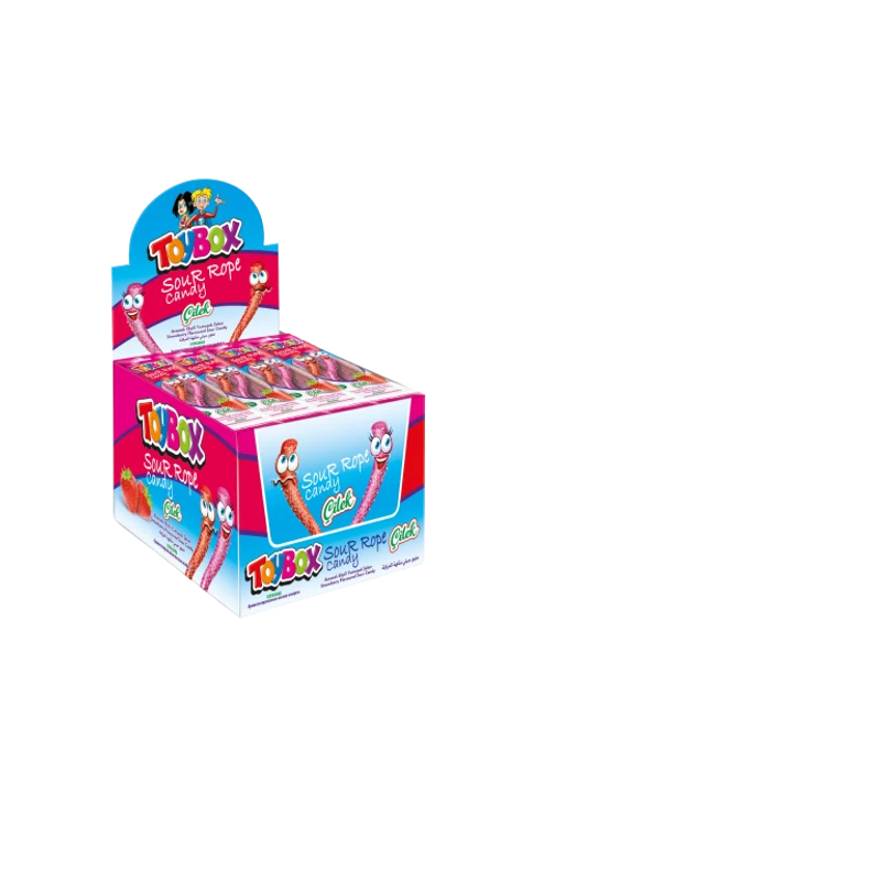 TOYBOX SOUR ROPE SOUR GUM STRAWBERRY