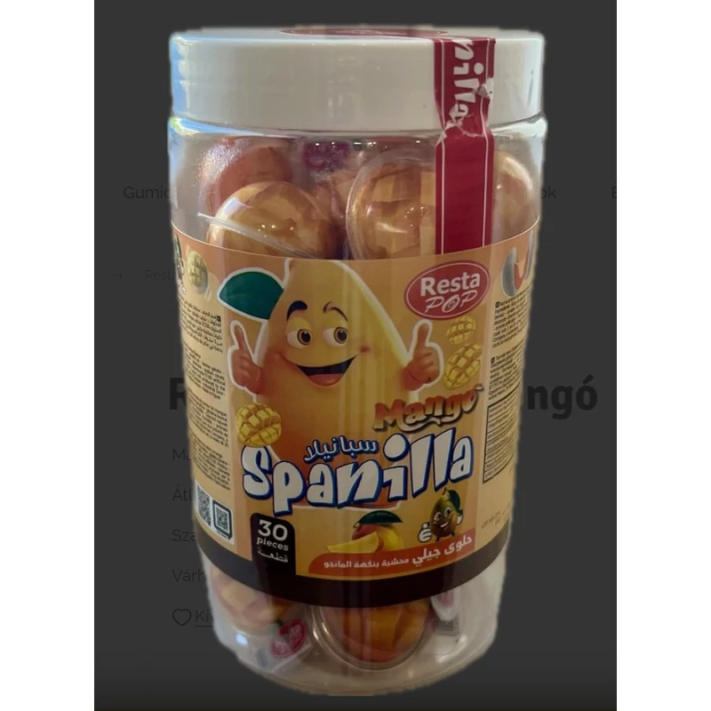 SPANILLA PUNJENE GUMENE KUGLICE S OKUSOM MANGA 10G