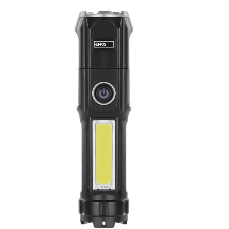EMOS LED TÖLTHETŐ MŰANYAG ZSEBLÁMPA150LM