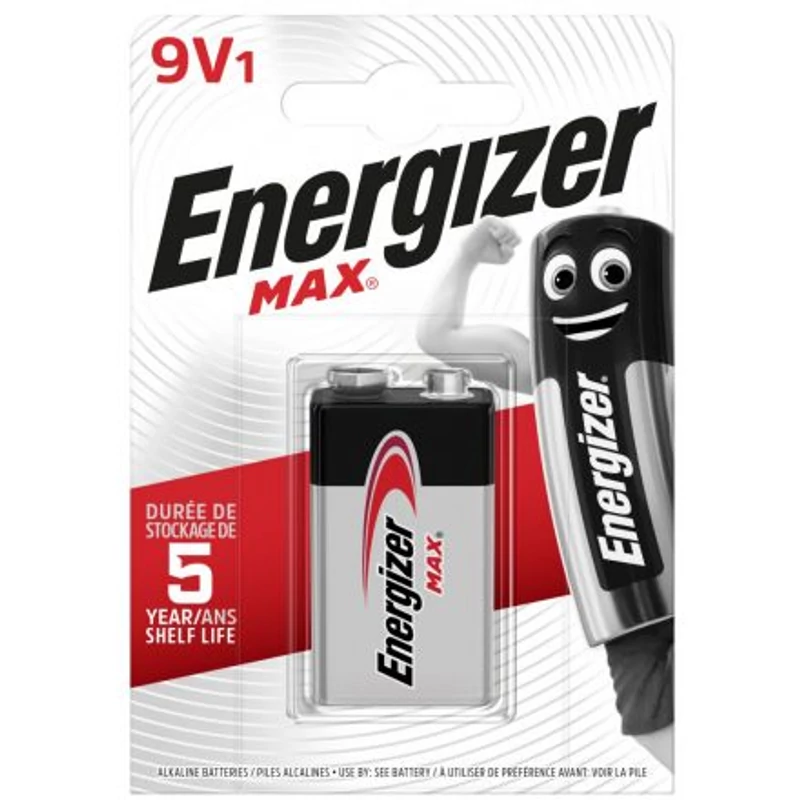 ENERGIZER MAX ALKÁLI 9 V-OS ELEM