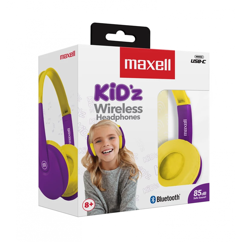 MAXELL KIDZ WIRELESS HEADPHONES PURPLE