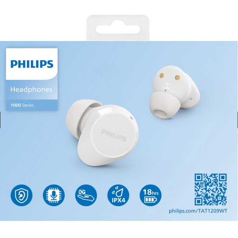 PHILIPS TWS BLUETOOTH FÜLHALLGATÓ FEHÉR
