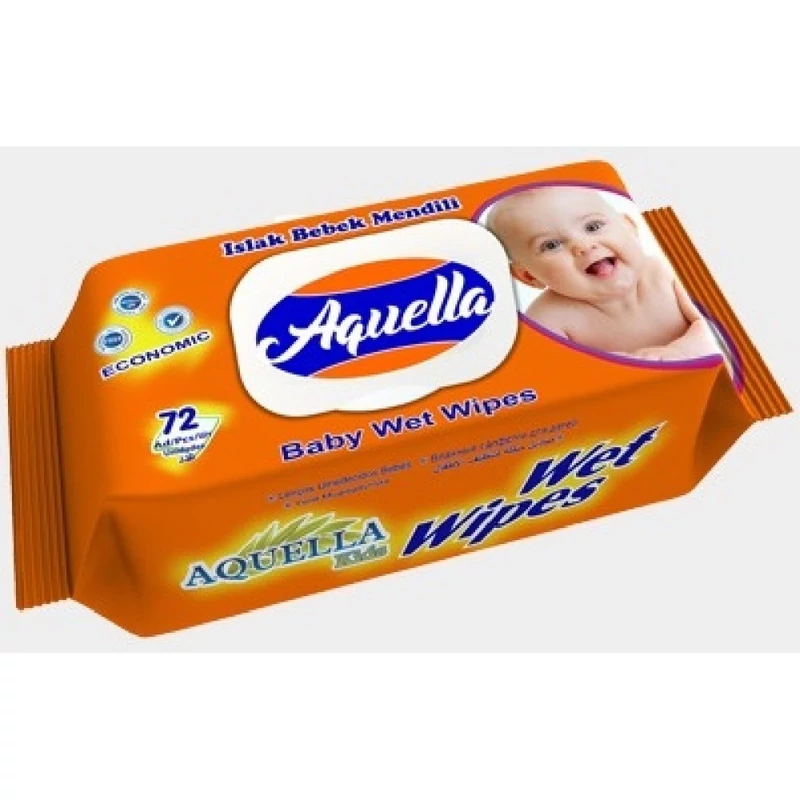AQUELLA NEDVES BABA TÖRLŐ 72DB NARANCS