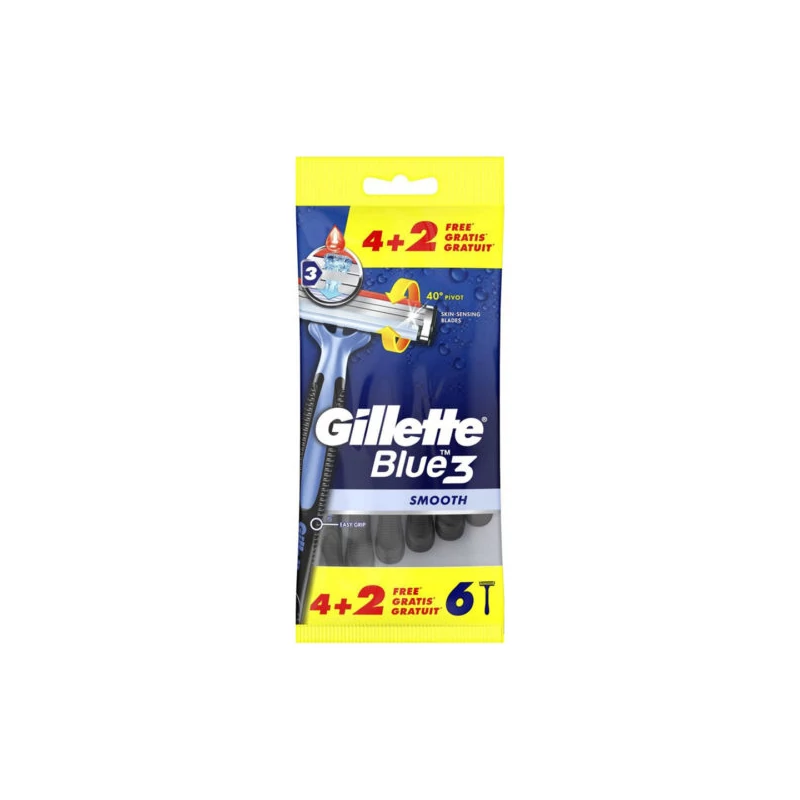 GILLETTE BLUE 3 6DB-OS BOR. ZACSKÓS SMOO