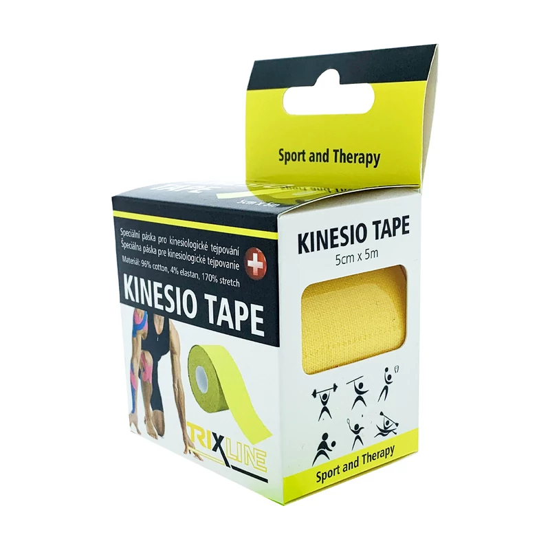 TRIXLINE KINEZIOLOŠKA TRAKA 5cmX5m ŽUTA