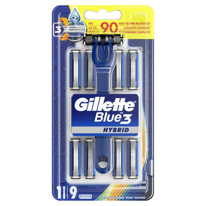 GILLETTE BLUE 3 KÉSZÜLÉK + 9DB BETÉT