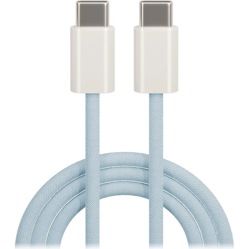 MAXLIFE USB-C KÁBEL KÉK SZŐTT 1M