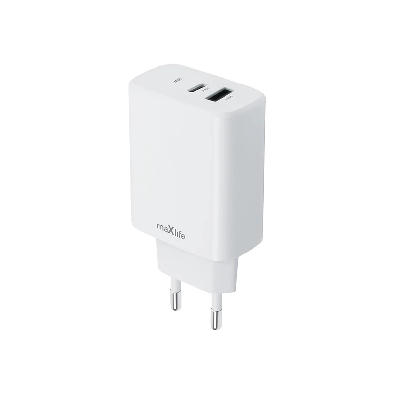 MAXLIFE TÖLTŐ PD/QC 20W USB-C FEHÉR