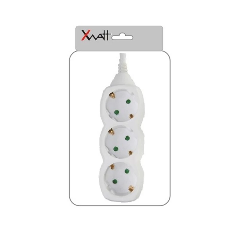 XWATT PRODUŽNI KABEL SCHUKO 3 UTIČNICA 1,5M