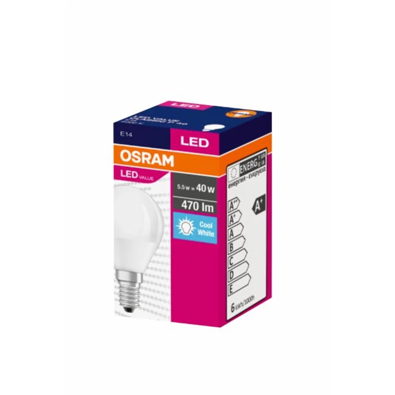 OSRAM LED KUGLICA MAT 40 5,5W/840 E14