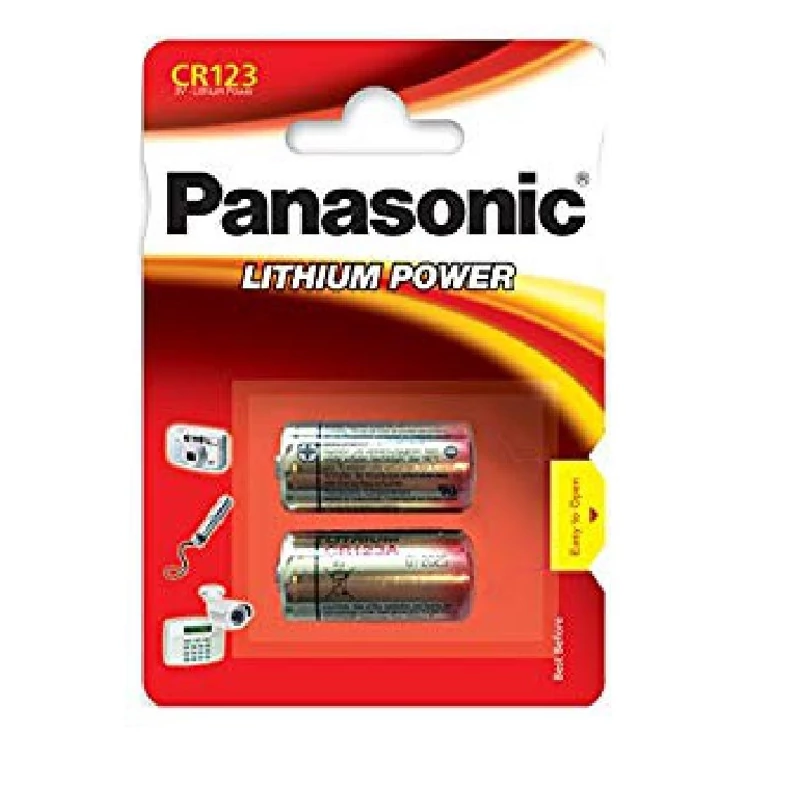 PANASONIC LÍTHIUM CR123 2KOM