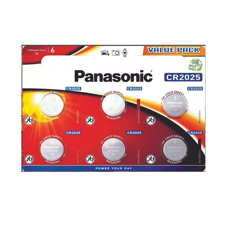 PANASONIC LÍTHIUM CR2025 6DB 