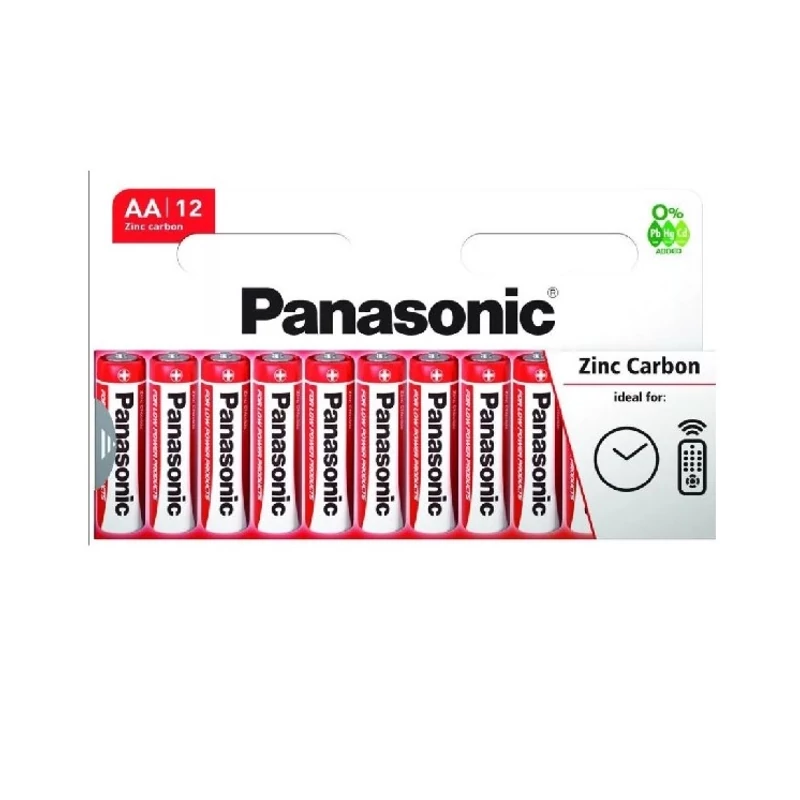 PANASONIC RED ZINC FÉLTARTÓS R6 12DB