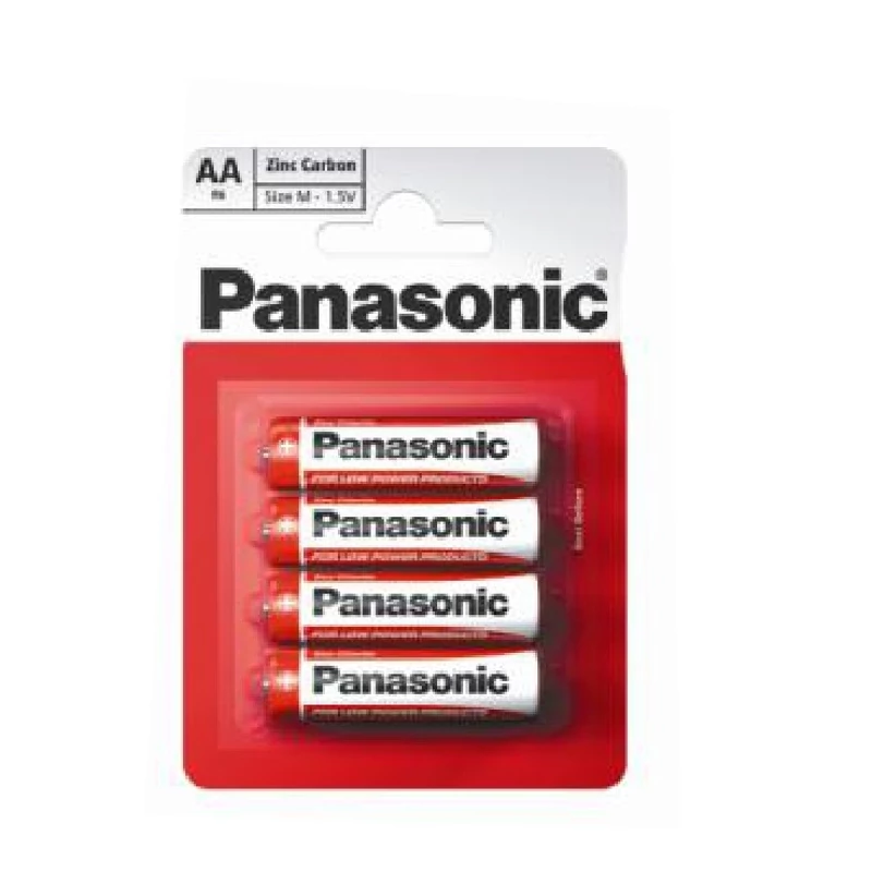 PANASONIC RED ZINC FÉLTARTÓS R6 4DB