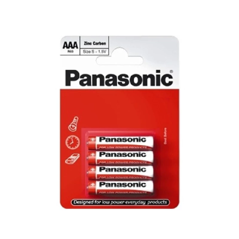 PANASONIC RED ZINC R03 4KOM
