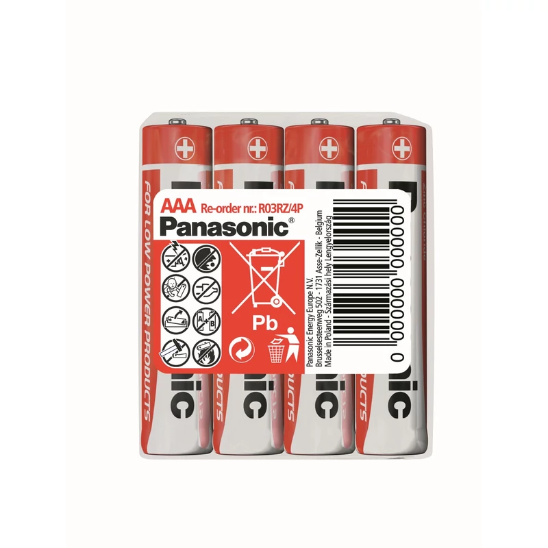 PANASONIC RED ZINC FÉLTARTÓS R3 4DB ZSUG
