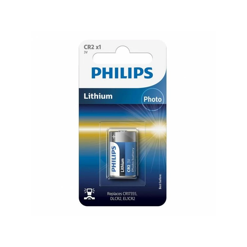 PHILIPS ALKALINE CR2, 3V 1DB