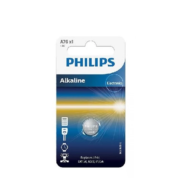 PHILIPS ALKALINE LR44, 1.5V 1 KOM