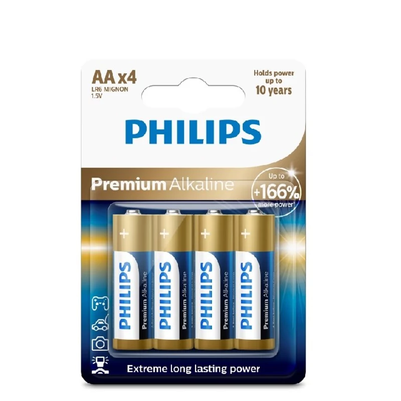 PHILIPS PREMIUM ALKALINE AA 4 KOM