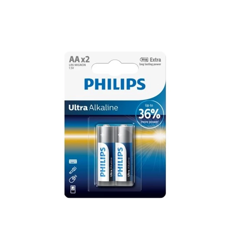 PHILIPS ULTRA ALKALINE AA 2DB