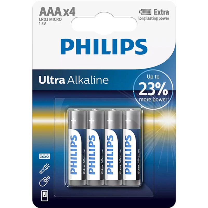 PHILIPS ULTRA ALKALINE AAA 4DB