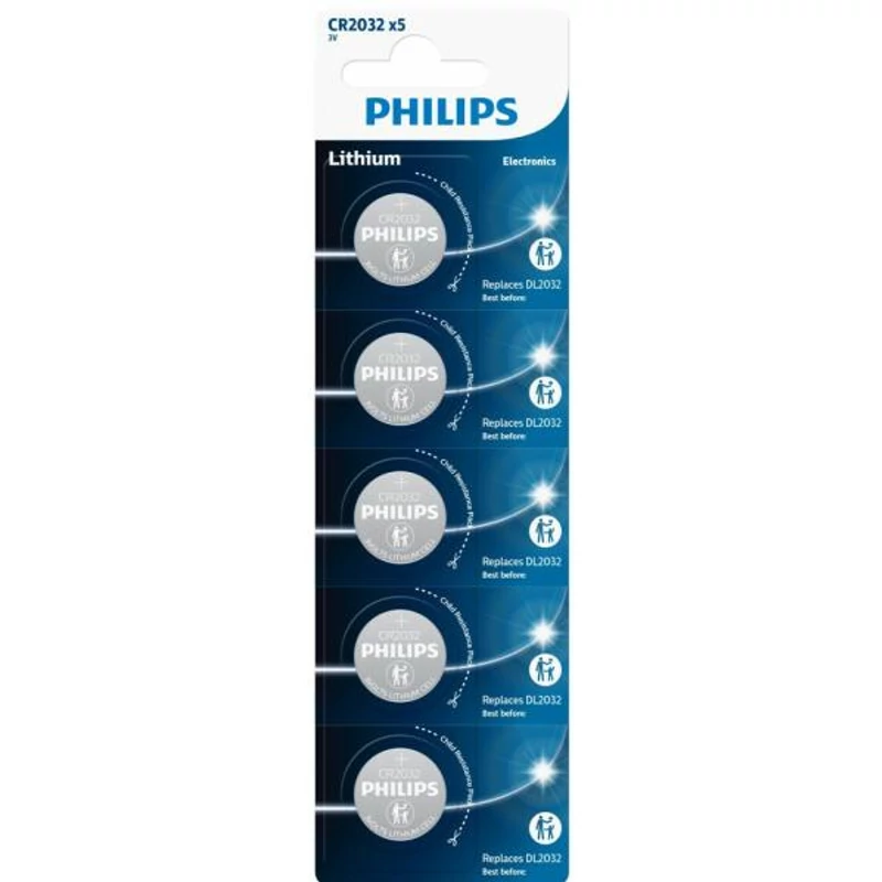 PHILIPS LITHIUM CR2032 3V 5 KOM