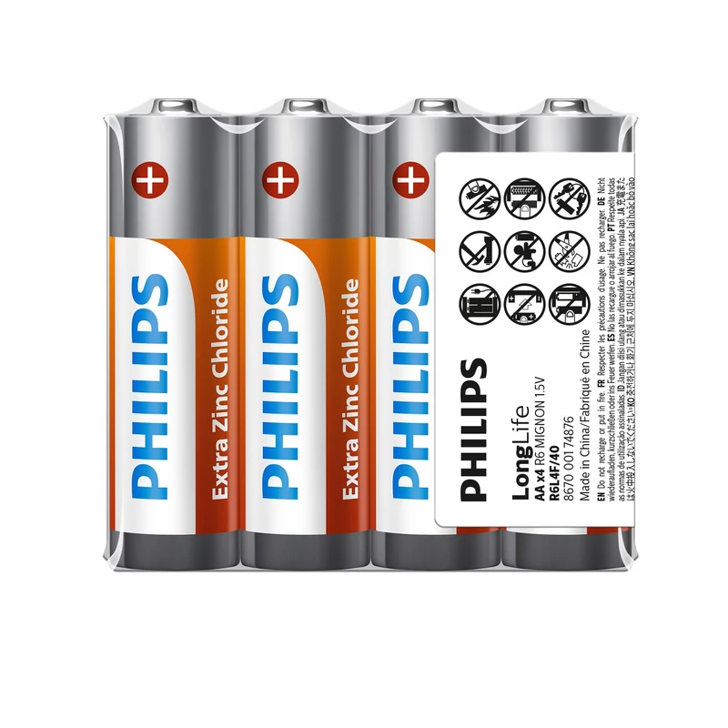 PHILIPS LONGLIFE AA 4DB / FÓLIA