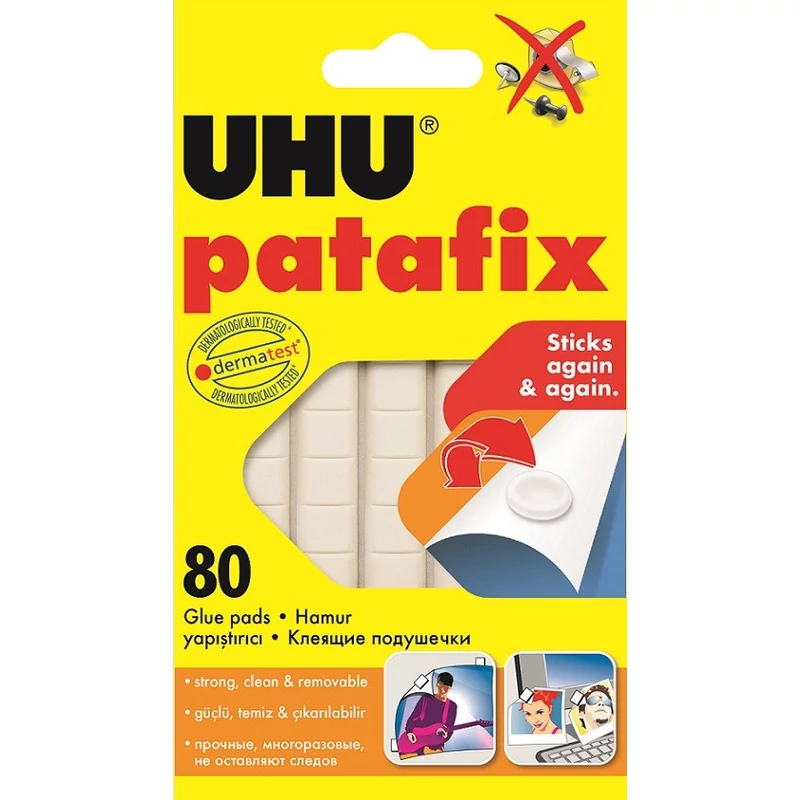 UHU PATAFIX RAGASZTÓPÁRNA FEHÉR 80 DB