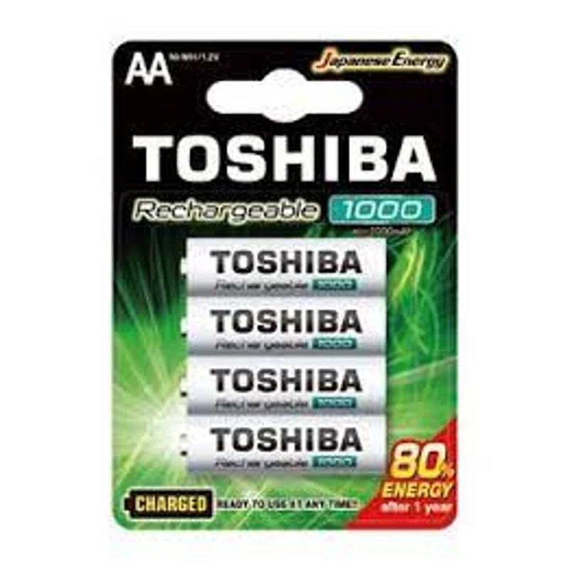 TOSHIBA PUNJIVA BATERIJA 4KOM AA 1000 mAh