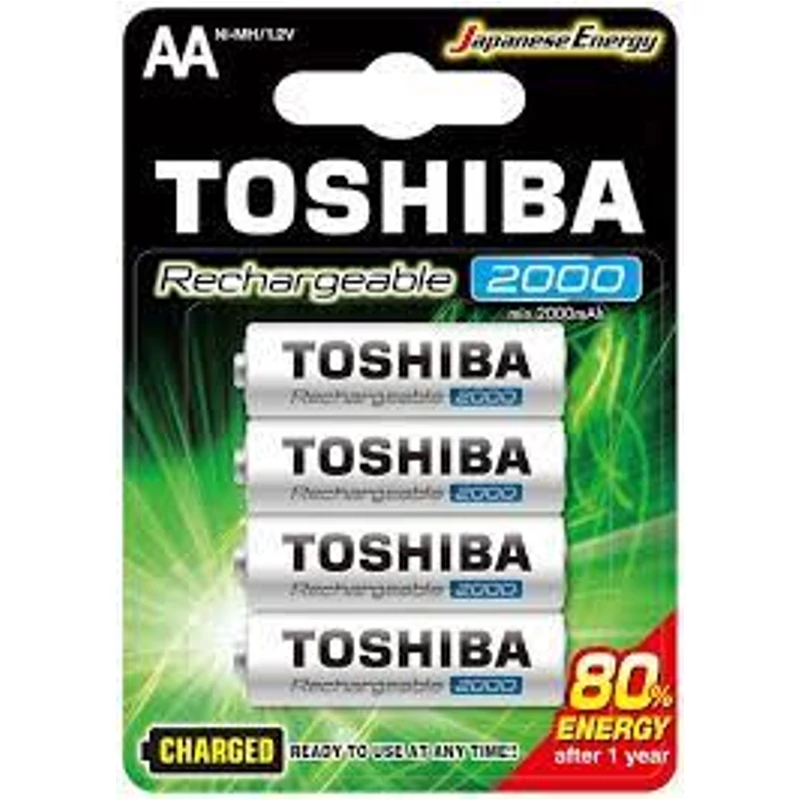 TOSHIBA TÖLTHETŐ AKKU 4DB AA 2000 mAh