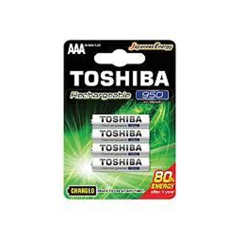 TOSHIBA PUNJIVA BATERIJA 4KOM AAA 950 mAh