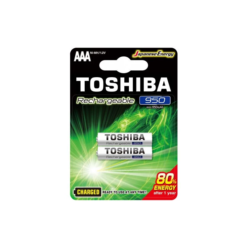TOSHIBA TÖLTHETŐ AKKU 2DB AAA 950 mAh