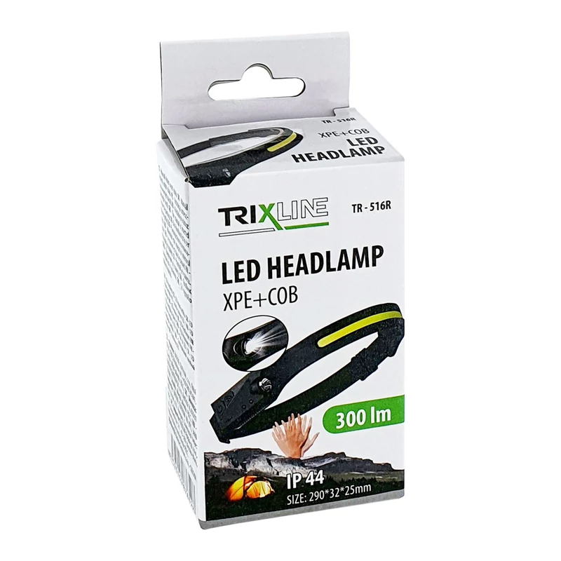 TRIXLINE LED FEJLÁMPA SZENZOROS ÉRZÉKELŐ
