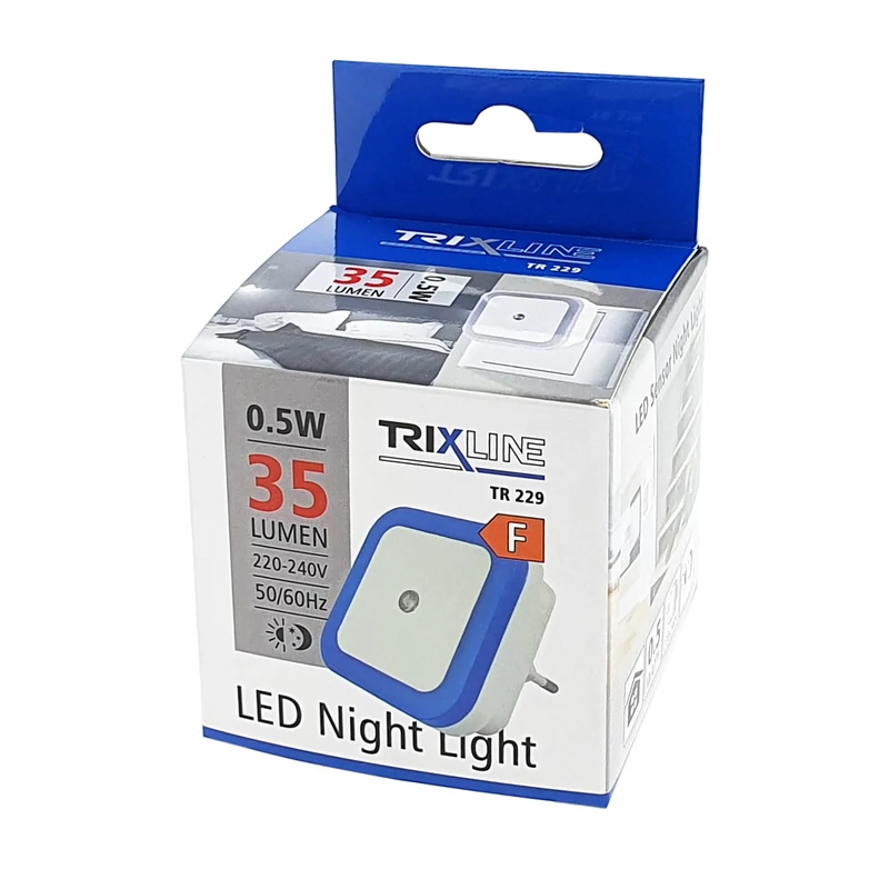 TRIXLINE LED ÉJJELI LÁMPA, KÉK