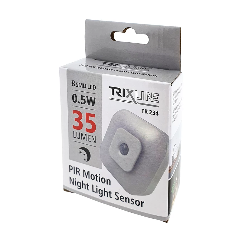 TRIXLINE LED ÉJJELI LÁMPA, MOZGÁSÉRZÉKEL
