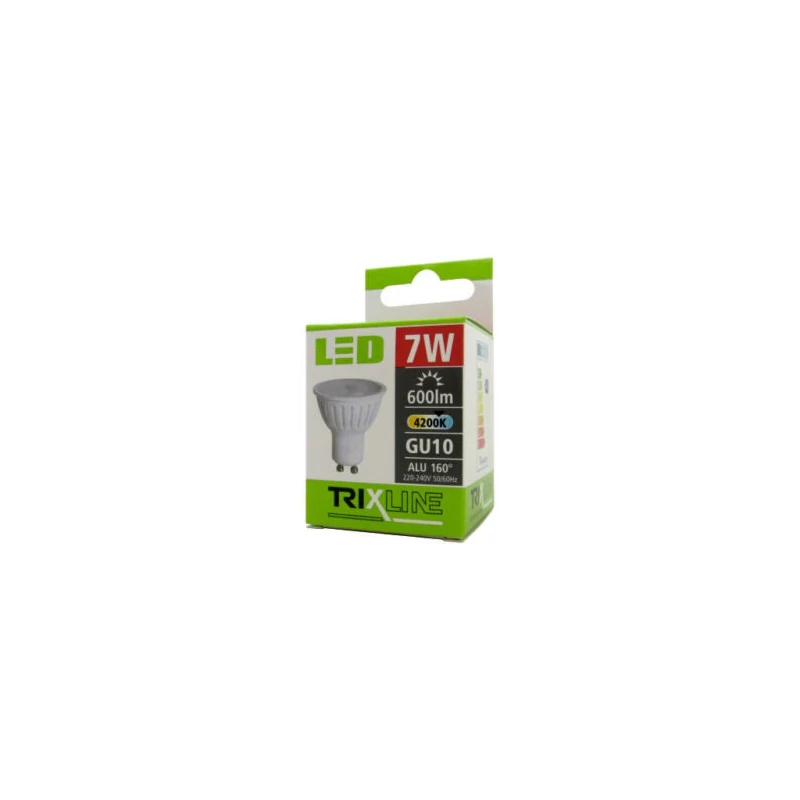 TRIXLINE LED GU10 7W 4200K 600LM ALU