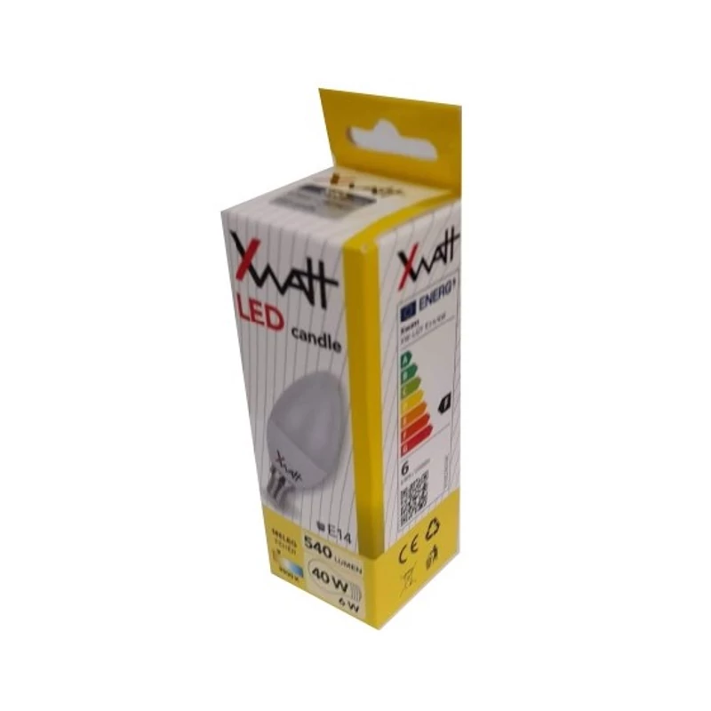 XWATT LED IZZÓ GYERTYA E14 6W